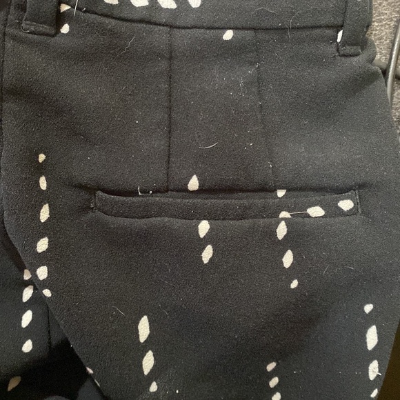 Ann Taylor Petite Black and White Wide Leg Cropped Pants size 2P - Picture 9 of 9